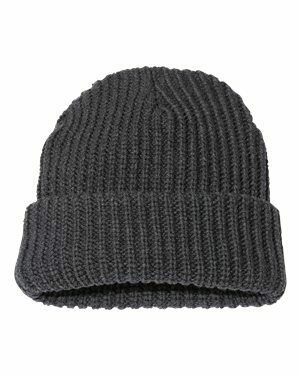 Sportsman 12" Chunky Knit Beanie, Colour: Charcoal