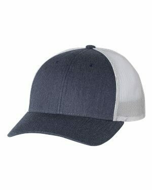 Richardson Low Pro Trucker Cap, Colour: Heather Navy/Silver