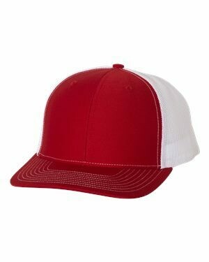 Richardson Snapback Trucker Cap, Colour: Red/White