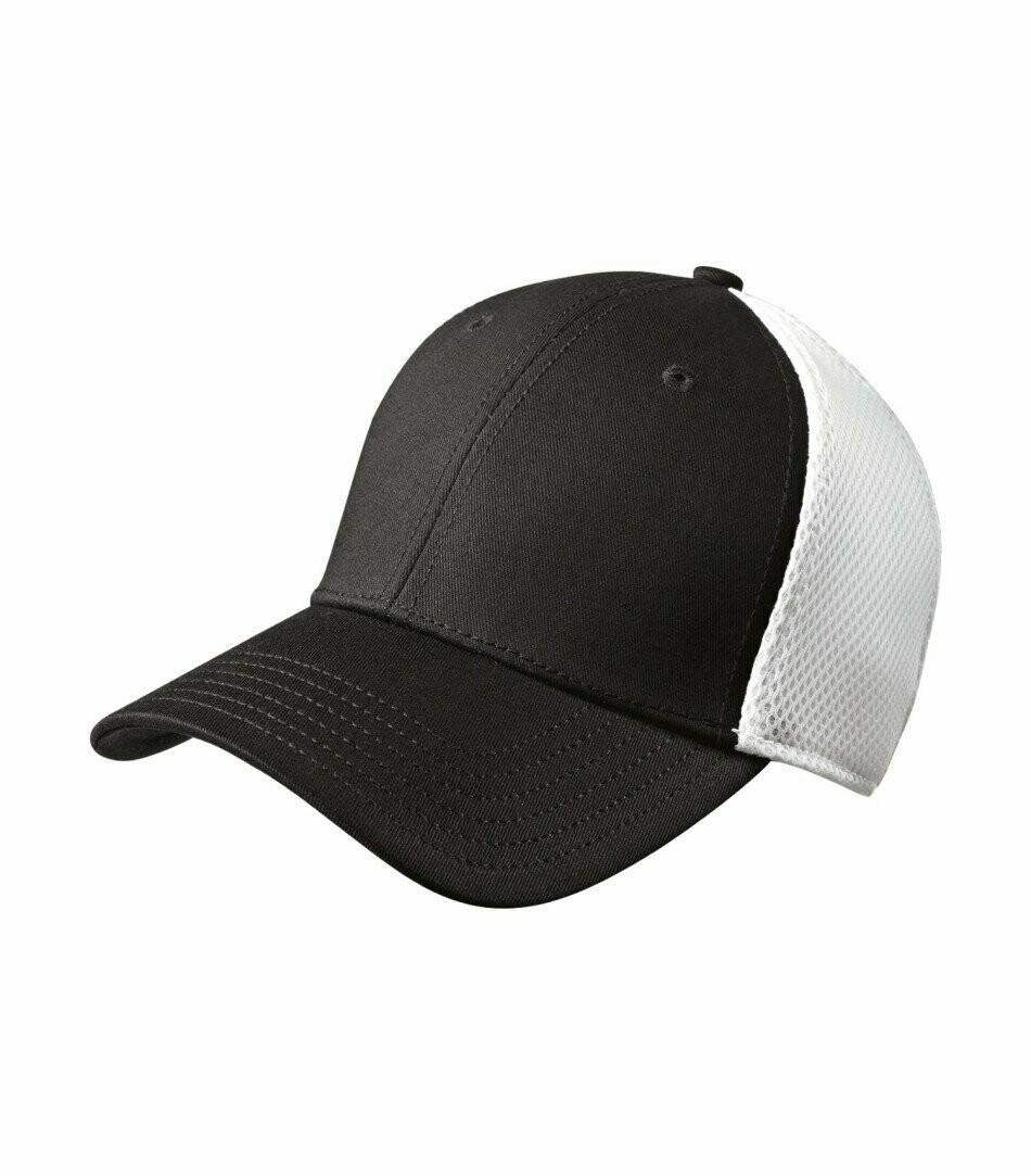New Era Stretch Mesh Cap, Colour: Black/White