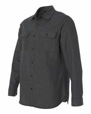 Burnside Long Sleeve Solid Flannel Shirt