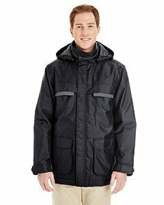 Harriton Axle Insulted Cargo Jacket, Colour: Black