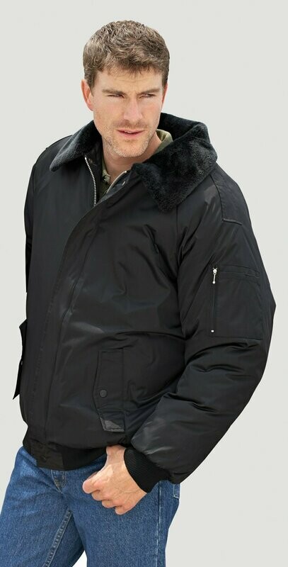 Nylon Flight Bomber Jacket