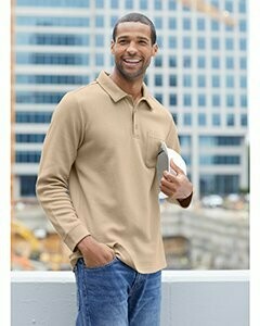 Harriton Adult StainBloc Pique Fleece Pullover Jacket