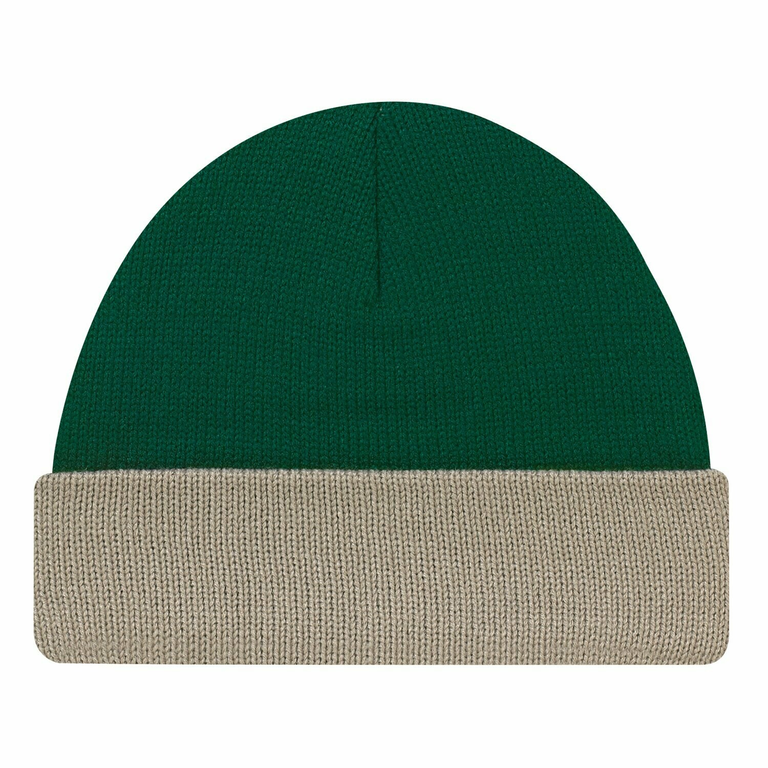 Cuff Toque, Colours: Sand/Forest Green