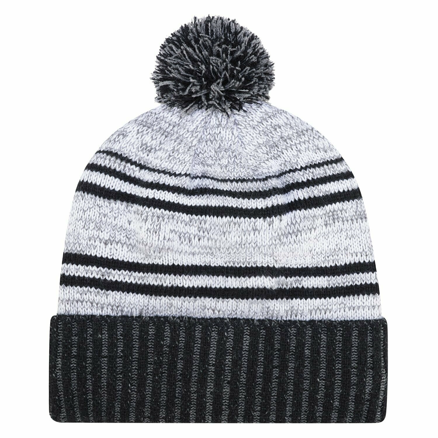 Acrylic / Polyester Micro Fleece Cuff Toque, Colours: Black/White
