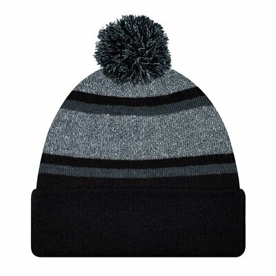 Acrylic Cuff Toque (Pom Pom 8cm)