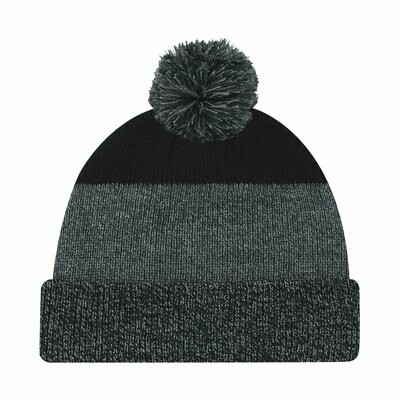 Acrylic Cuff Toque (Pom Pom 8cm)