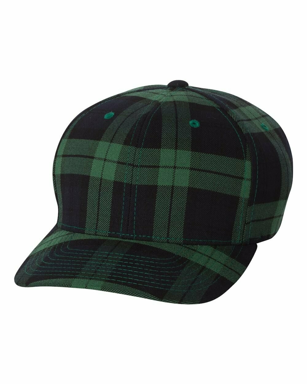 Tartan Plaid Cap, Colours: Green/Black