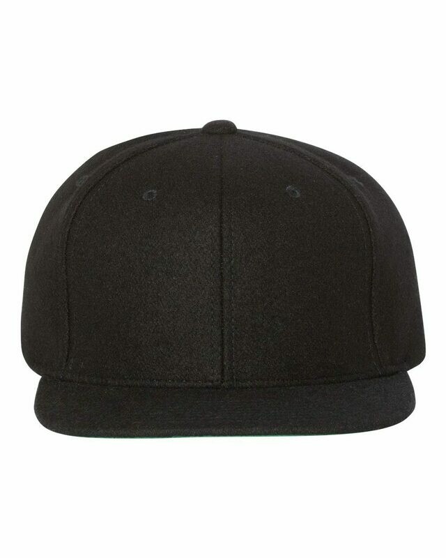 Melton Wool Blend Snapback Cap