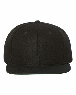 Melton Wool Blend Snapback Cap