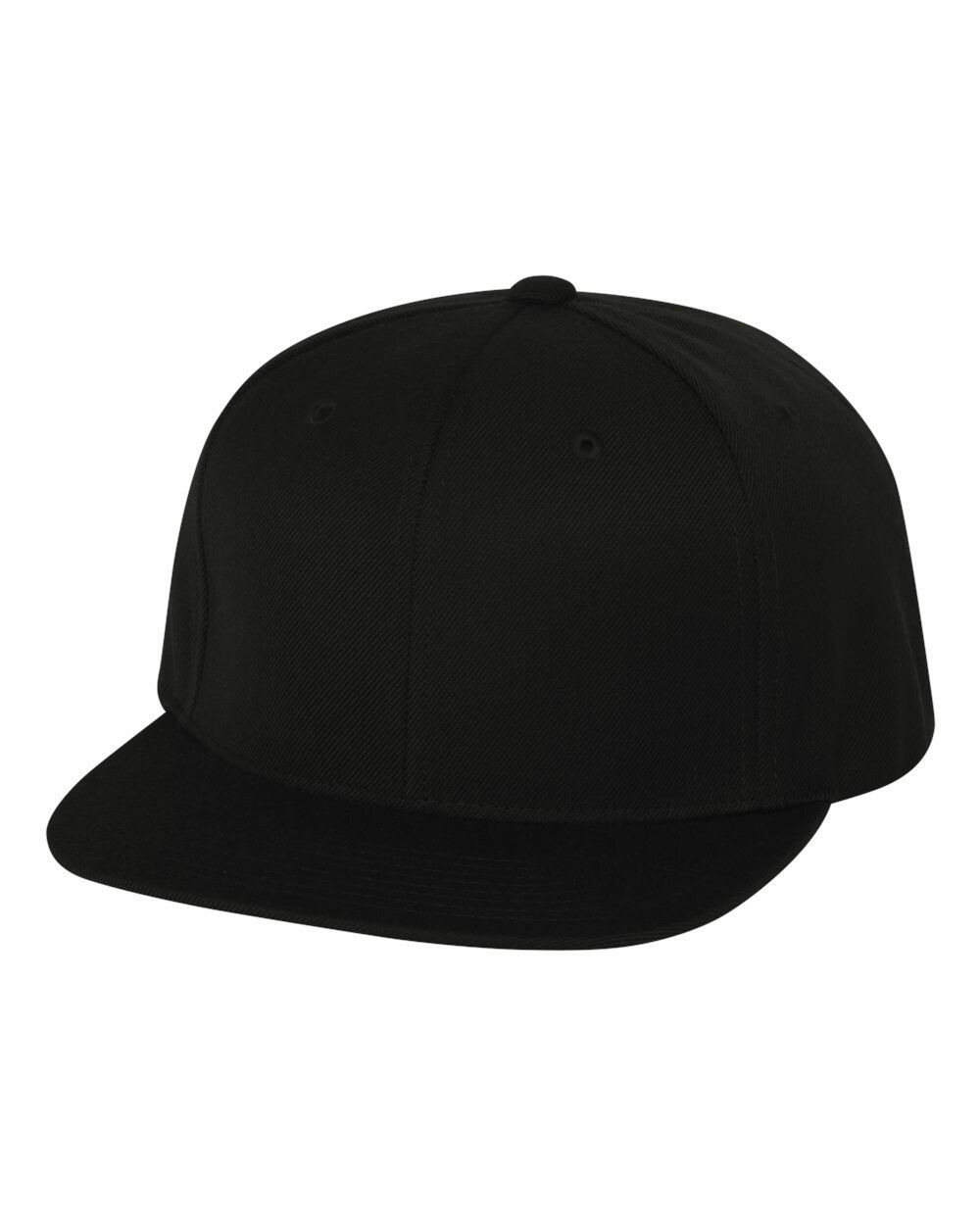 Flat Bill Snapback Cap, Colours: Black