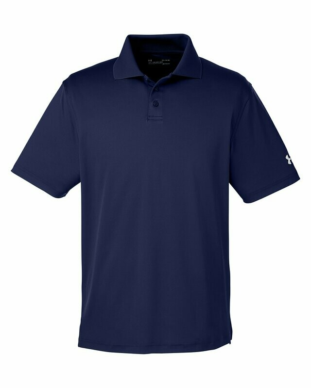 Under Armour Men's Corp Performance Polo, Colours: Midnight Navy