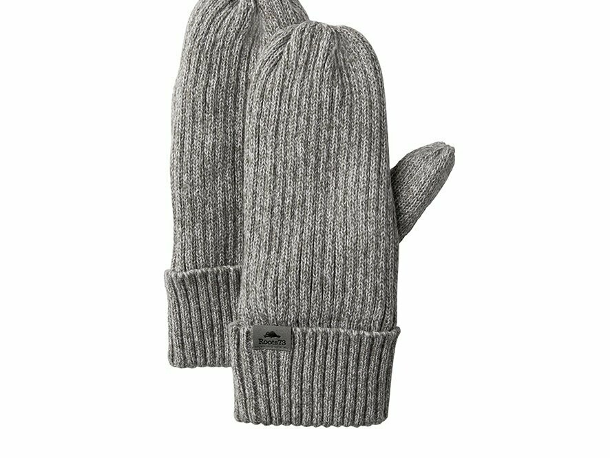 WOODLAND ROOTS KNIT MITTS, Colours: Grey Mix