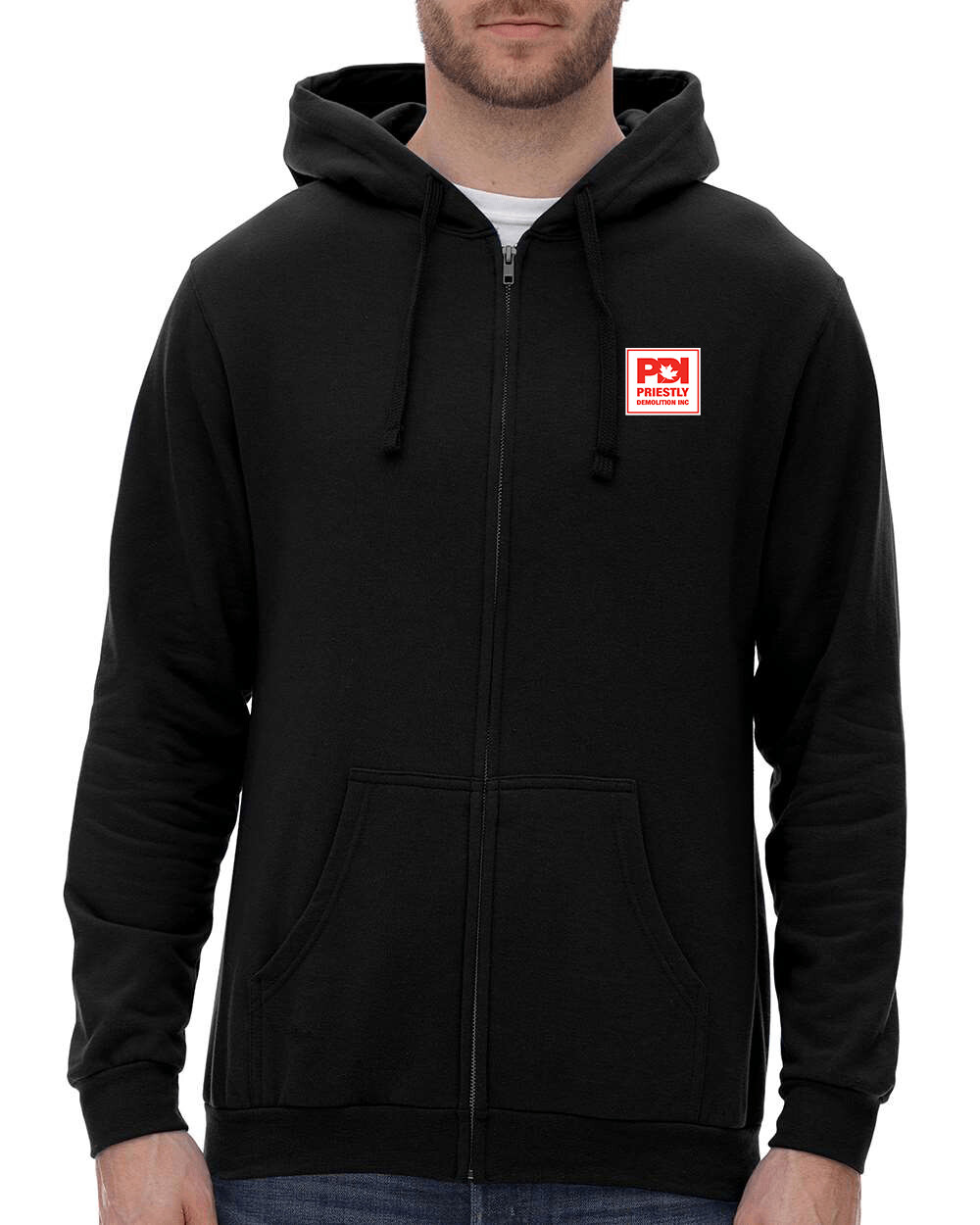 Unisex Zipper Fleece Hoodie