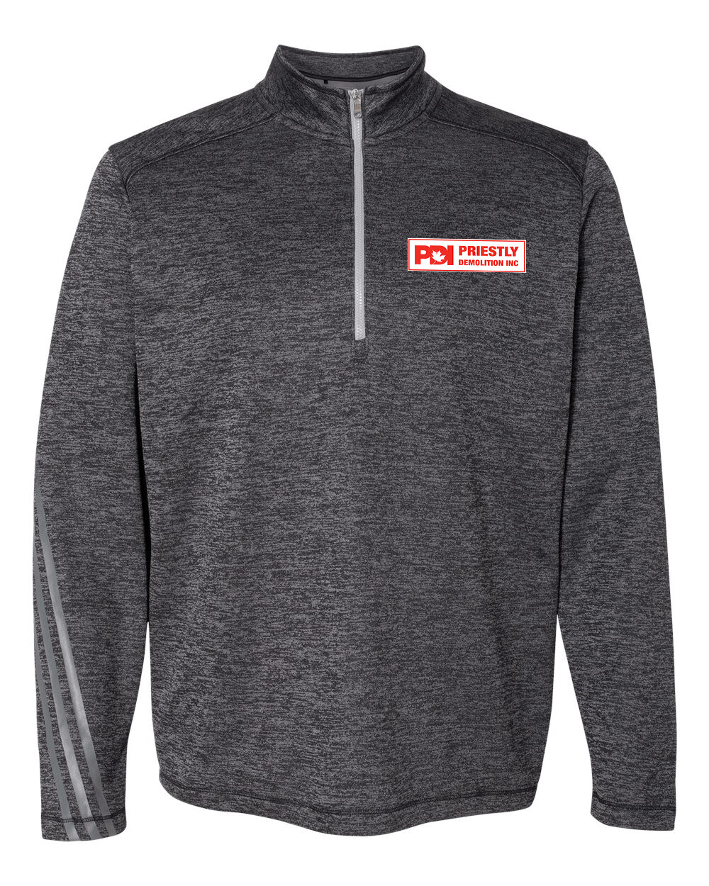 Brushed Terry Heathered Quarter-Zip Pullover