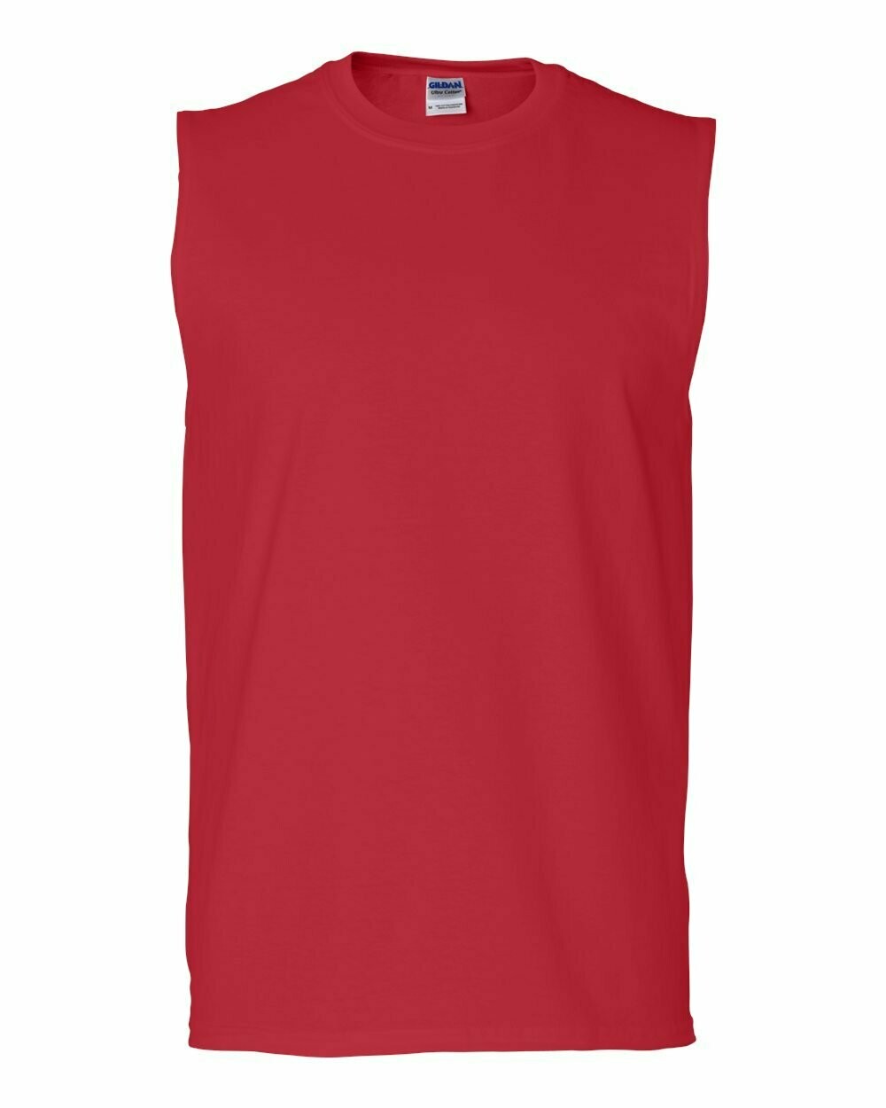 Ultra Cotton® Sleeveless T-Shirt, Colours: Red