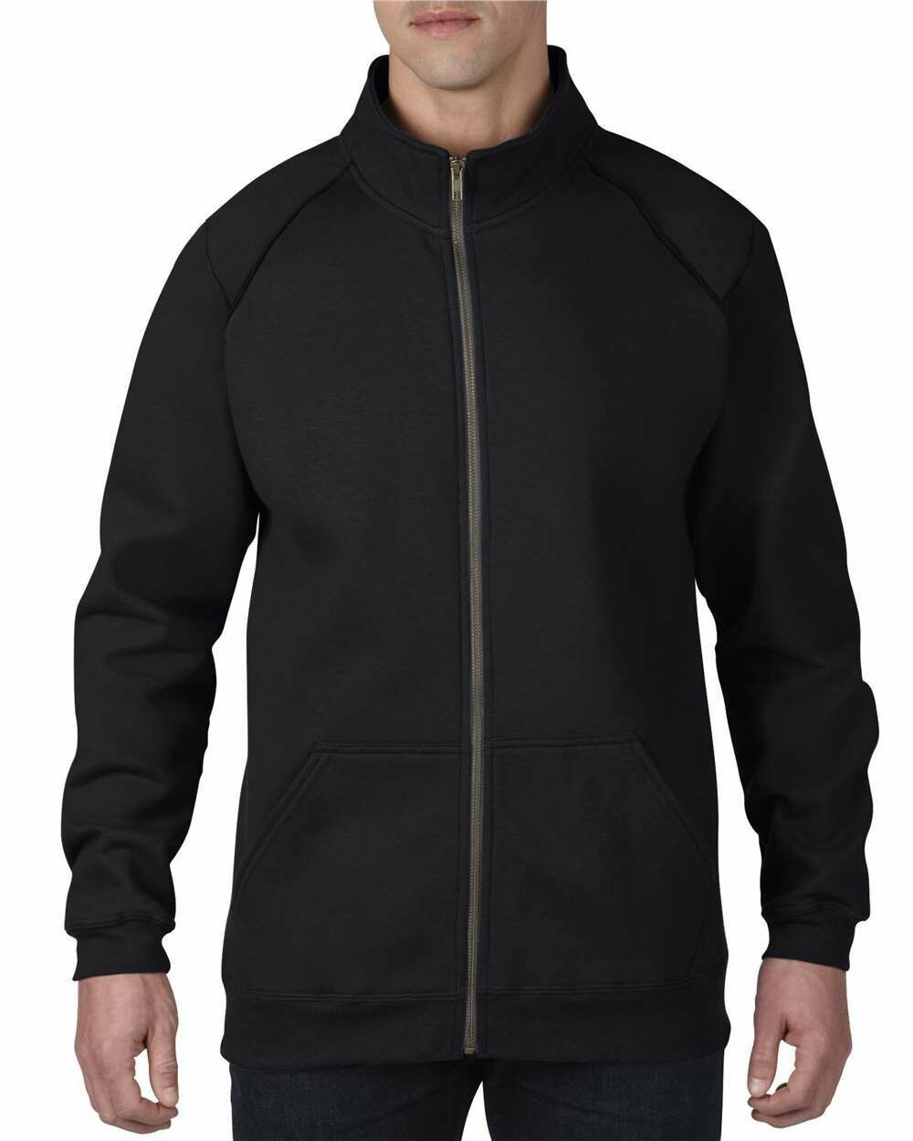 Premium Ring Spun Full-Zip Jacket, Colours: Black