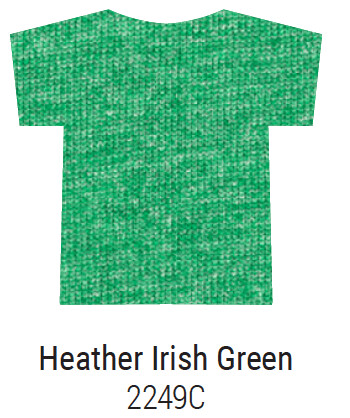 Softstyle® V-Neck T-Shirt, Colours: Heather Irish Green