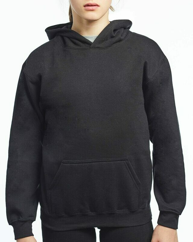 Youth Fleece Pullover Hoodie, Colours: Black