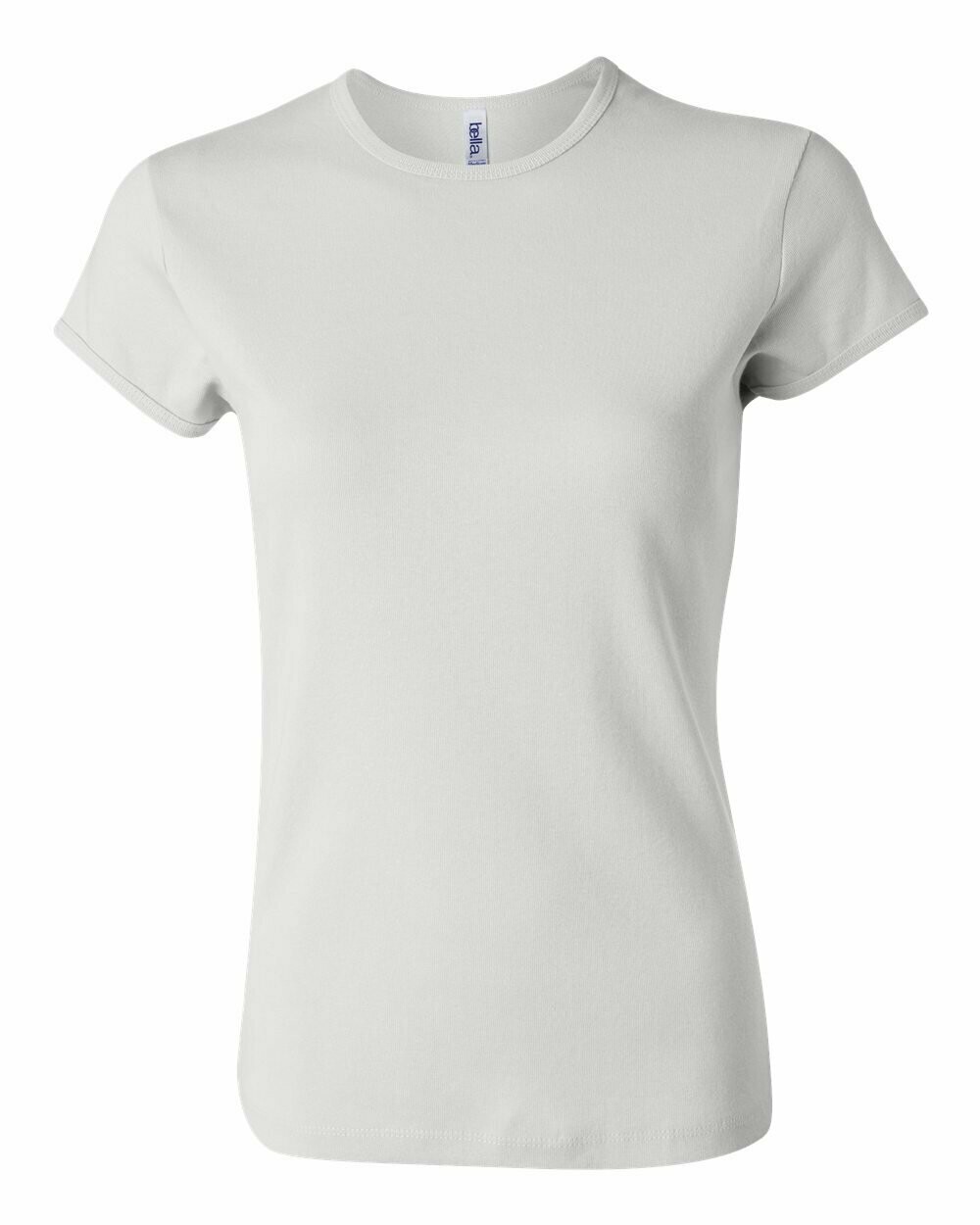 Women's Baby Rib Tee, Colours: White