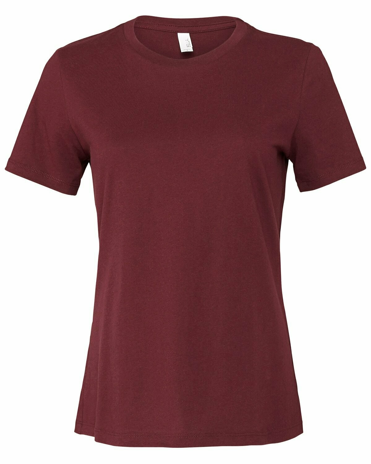 Ladies' Relaxed Jersey Short-Sleeve T-Shirt, Colours: Maroon