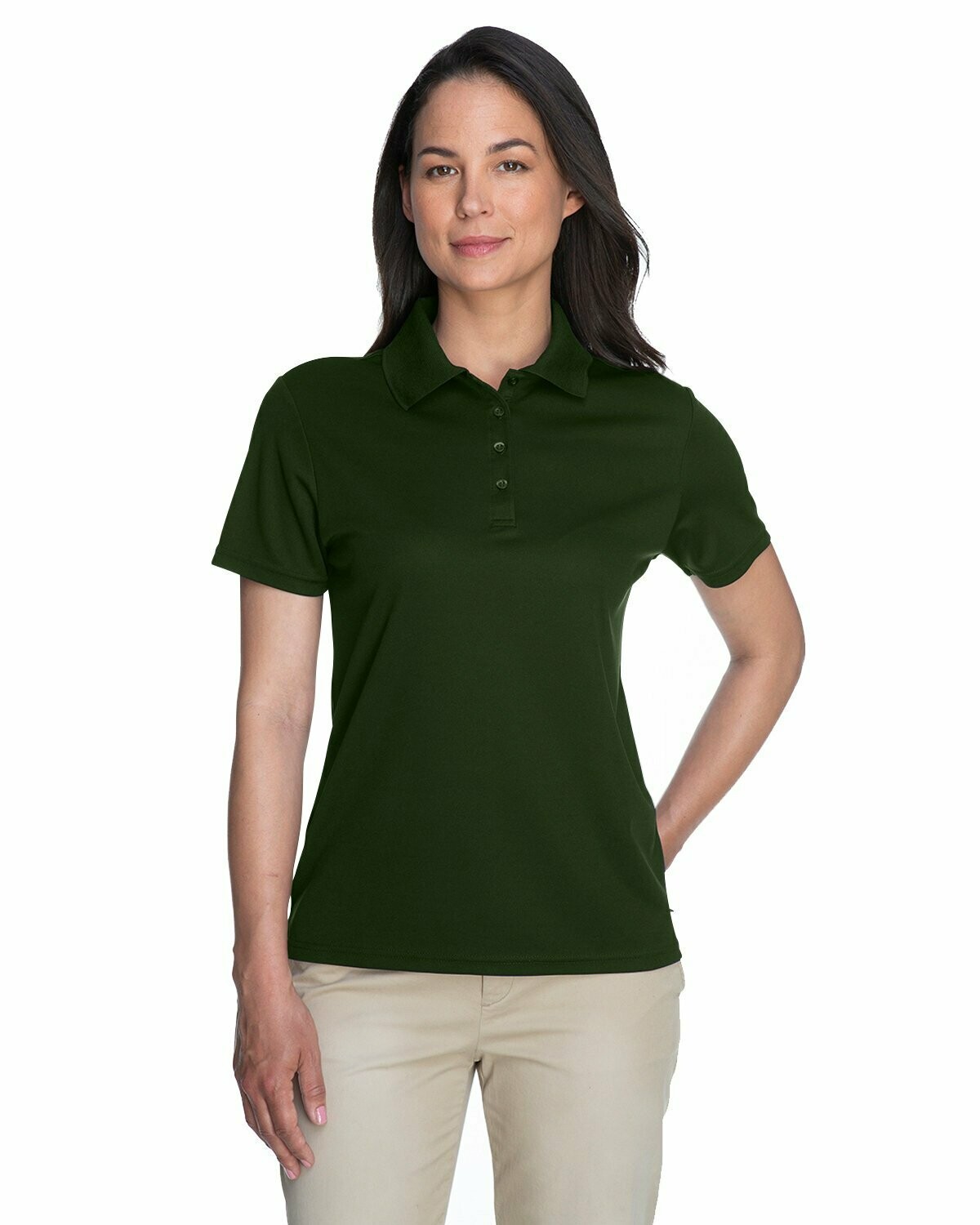 Ladies' Origin Performance Piqué Polo, Colours: Forest Green