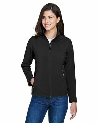 Ladies' Cruise Two-Layer Fleece Bonded Soft Shell Jacket, Colours: Black