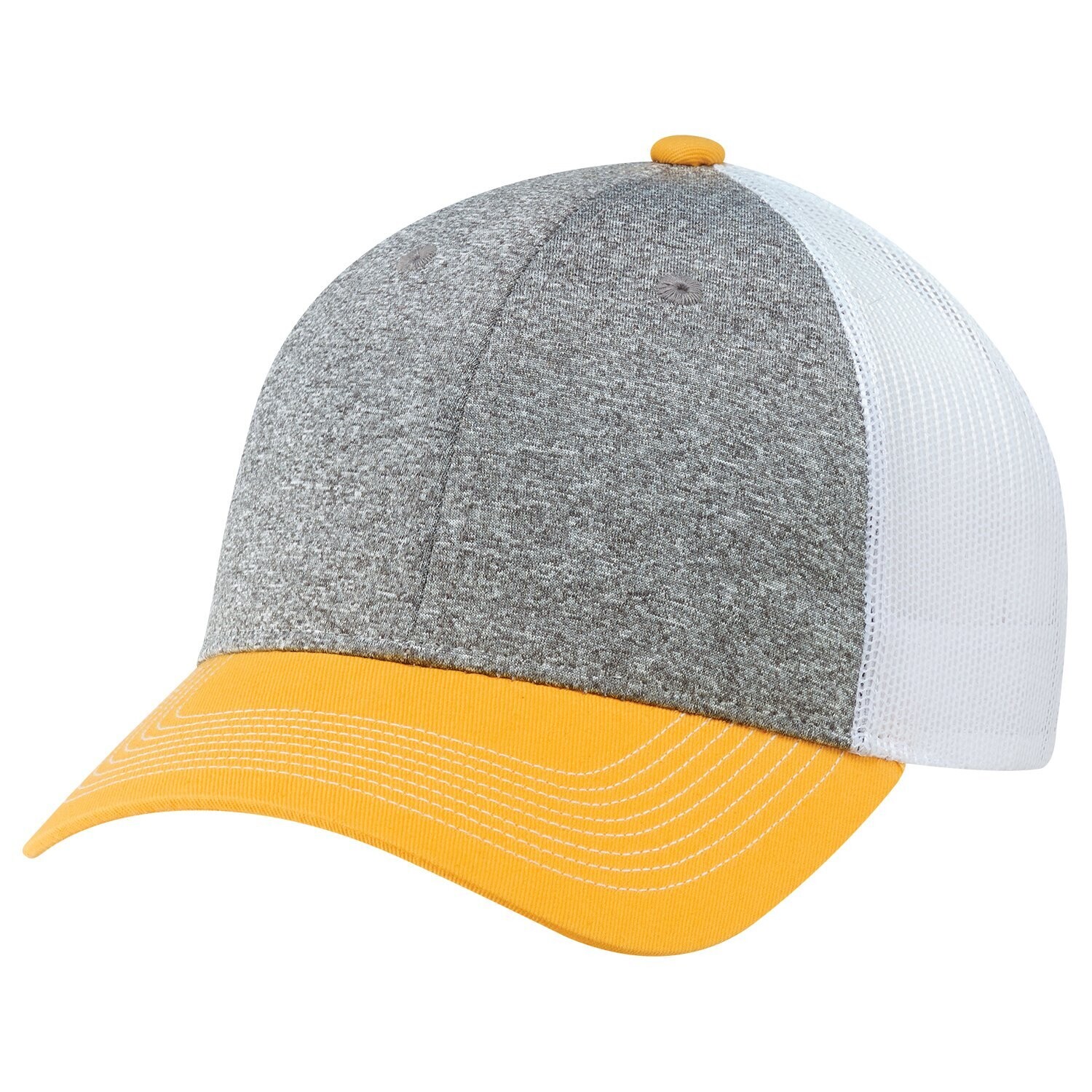 Cotton Drill / Polyester Heather / Nylon Mesh, Colours: GL/CH/WH