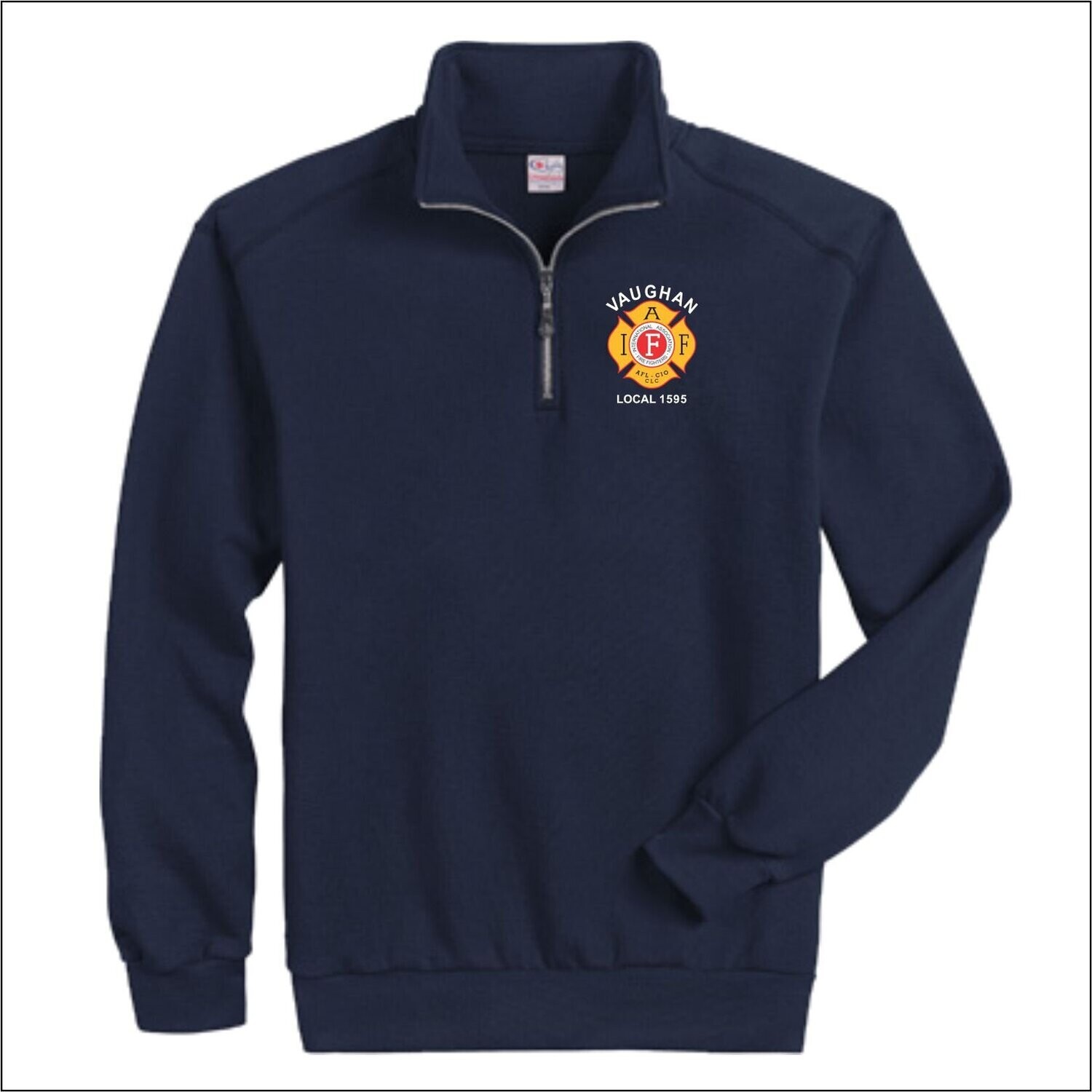 Navy Quarter Zip Sweater