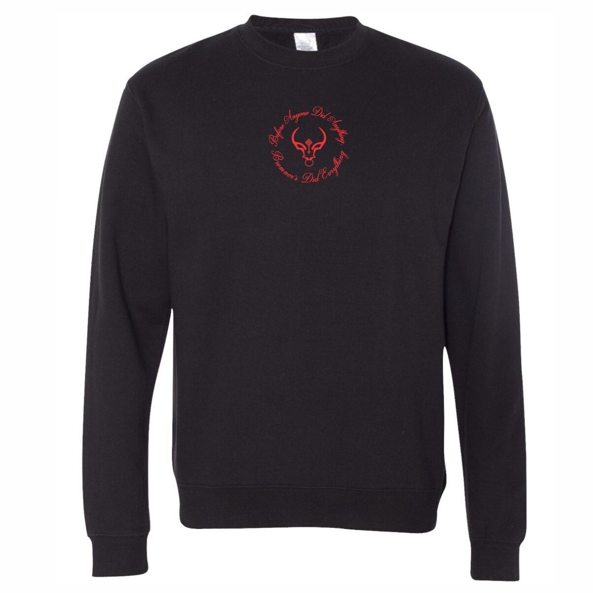 Black Crew Neck Sweater - Independent Trading Co.