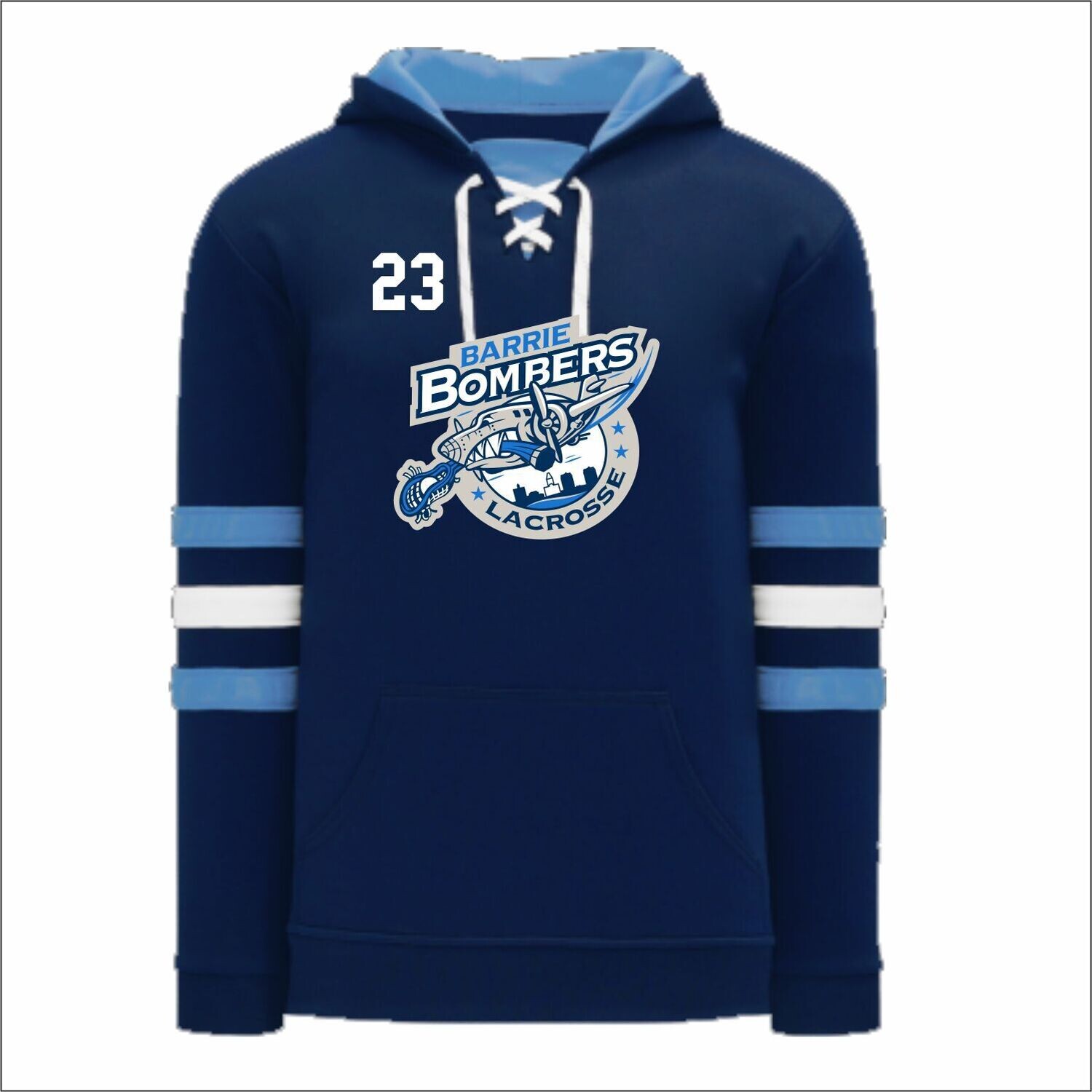 Navy Blue Lace Hoody