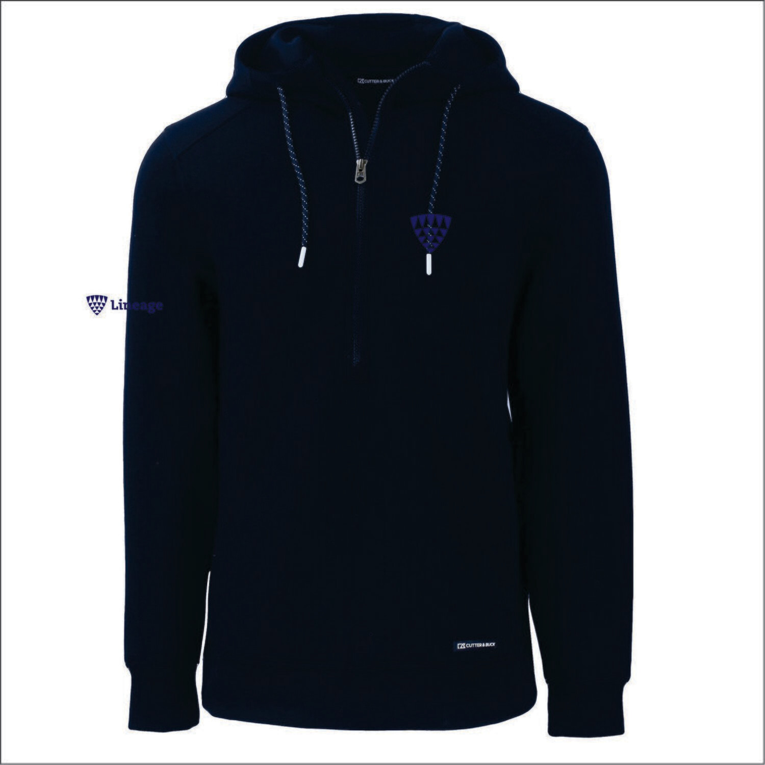 Roam Eco Half Zip Mens Pullover Hoodie