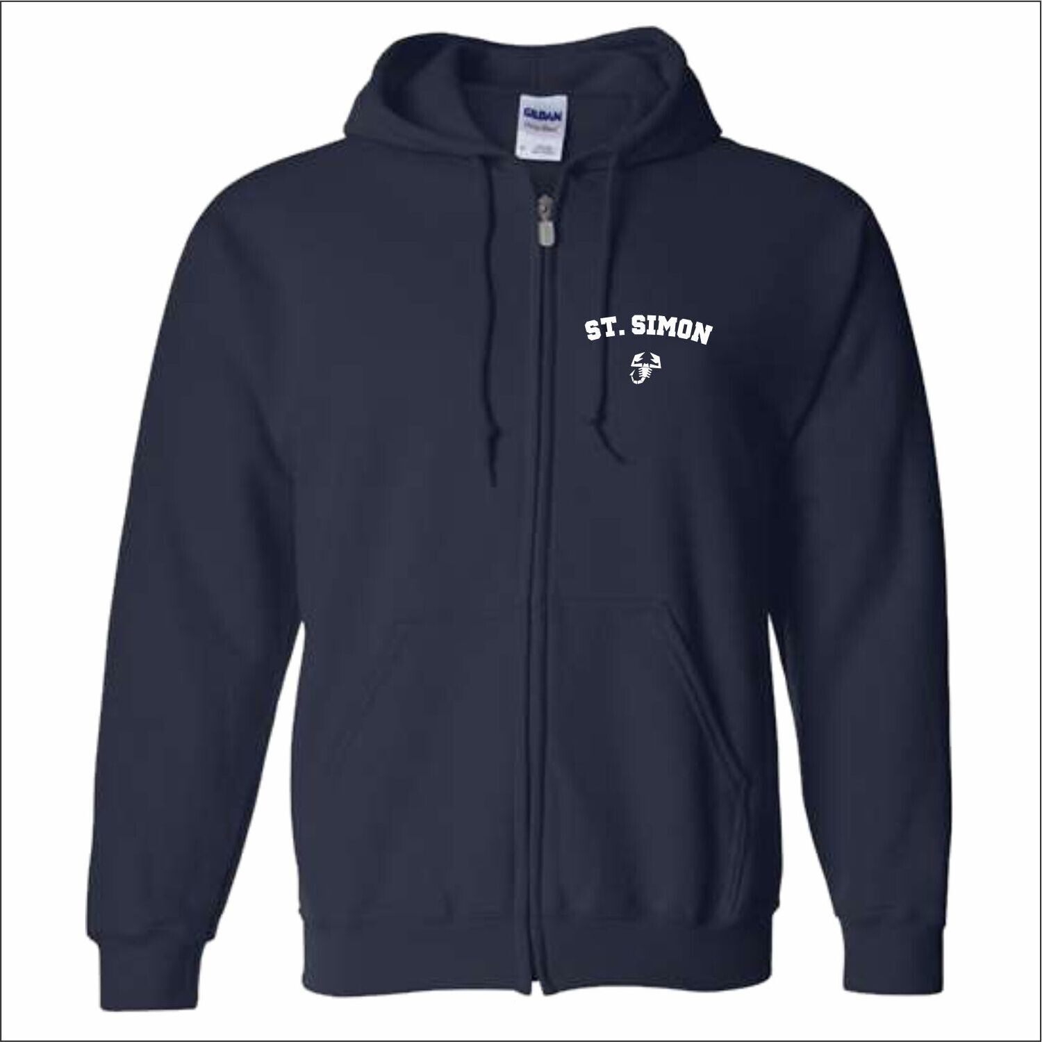 Navy Zip Hoody