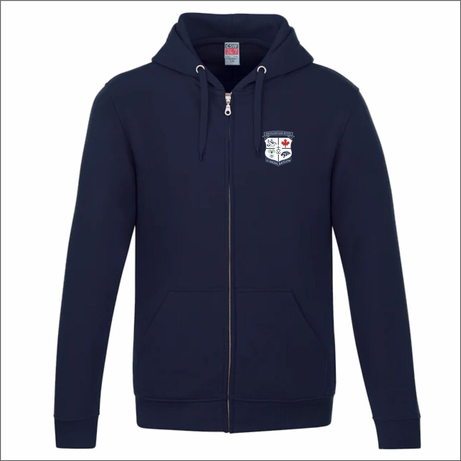 Navy Zip Hoody