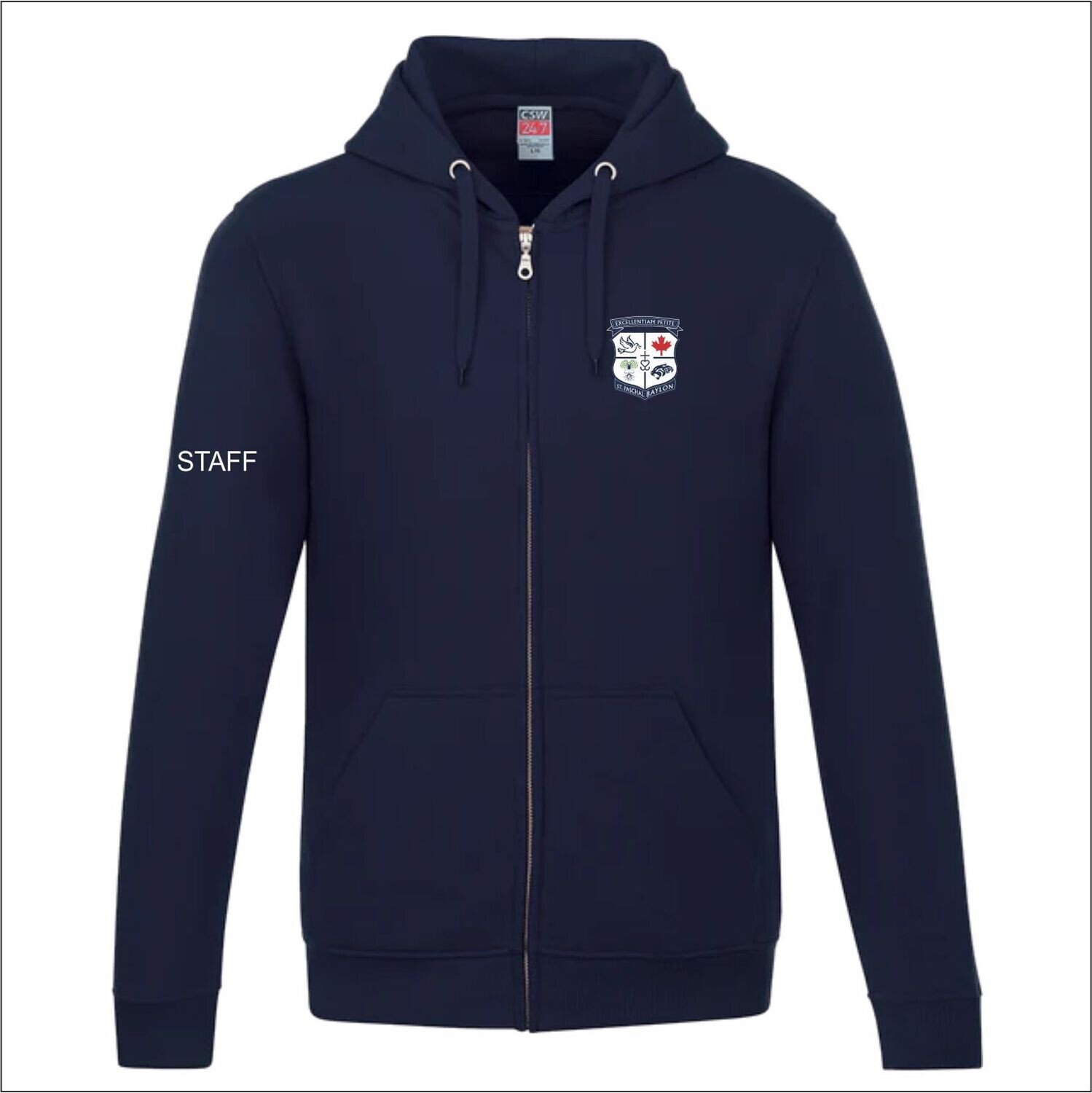 NAVY  STAFF Zip Hoody