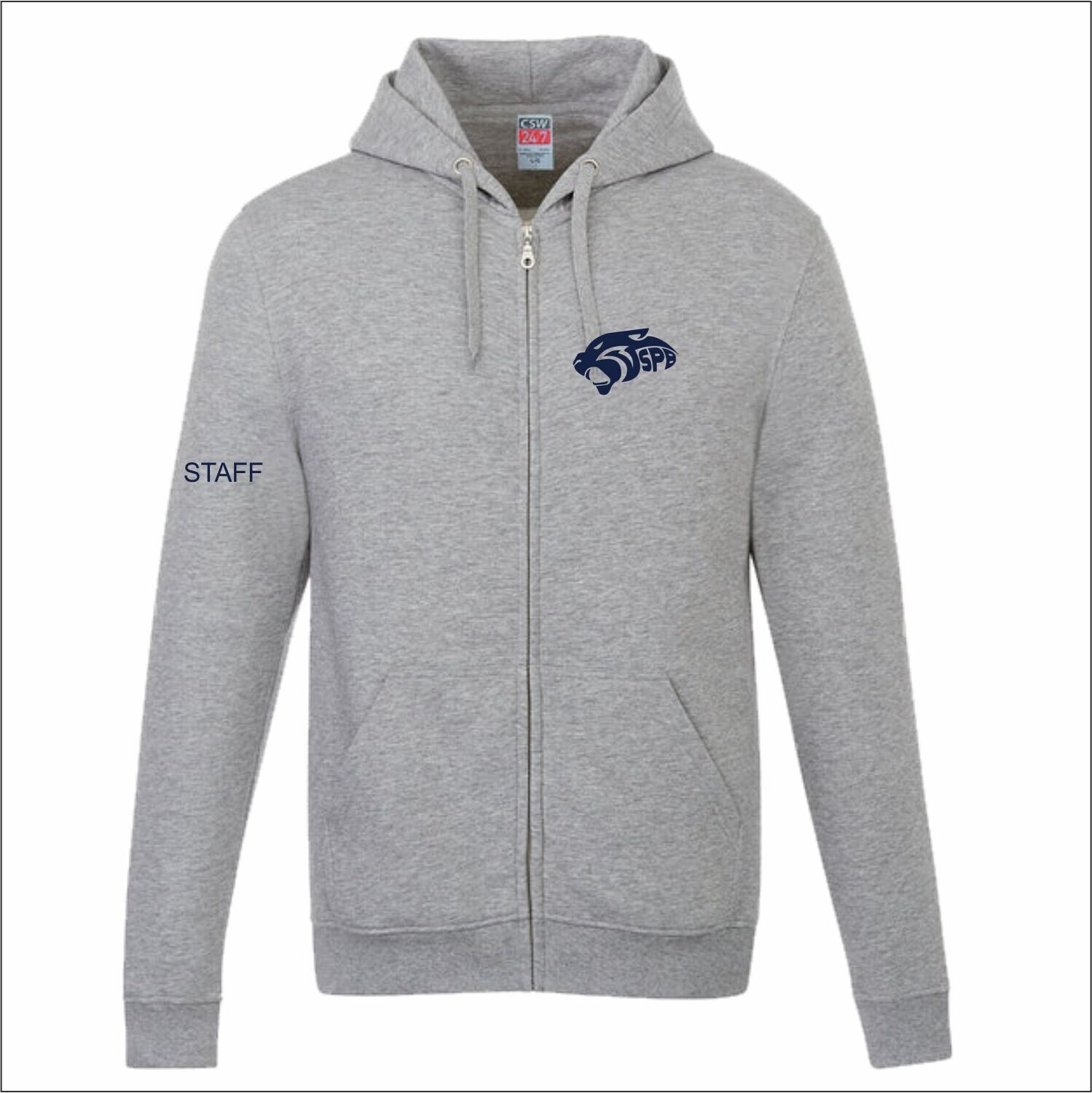 Grey  STAFF SPIRITWEAR  Zip Hoody