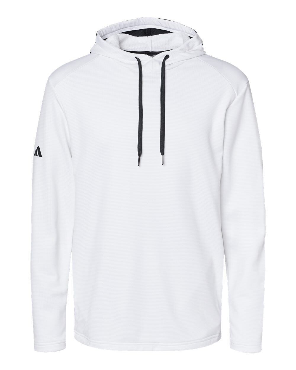 Adidas - Textured Mixed Media Hooded Sweatshirt