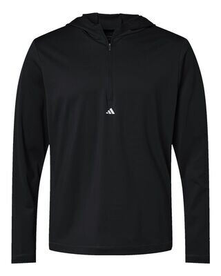 Adidas - Lightweight Performance Quarter-Zip Hooded Pullover