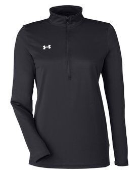 Under Armour - Ladies' Team Tech Half-Zip, Colours: Black/White