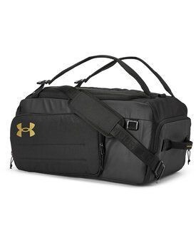 Under Armour - Contain Medium Convertible Duffel Backpack, Colours: Black/Gold