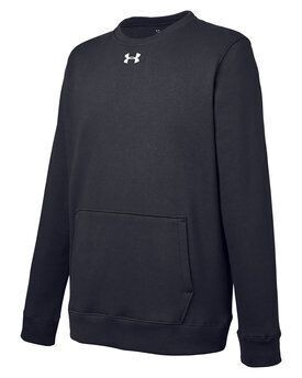 Under Armour - Men's Hustle Fleece Crewneck Sweatshirt, Colours: Black/White