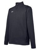 Under Armour - Men's Hustle Quarter-Zip Pullover Sweatshirt, Colours: Black/White