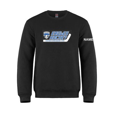 Black Hockey Crew Neck Sweater Black Hockey Crew Neck Sweater