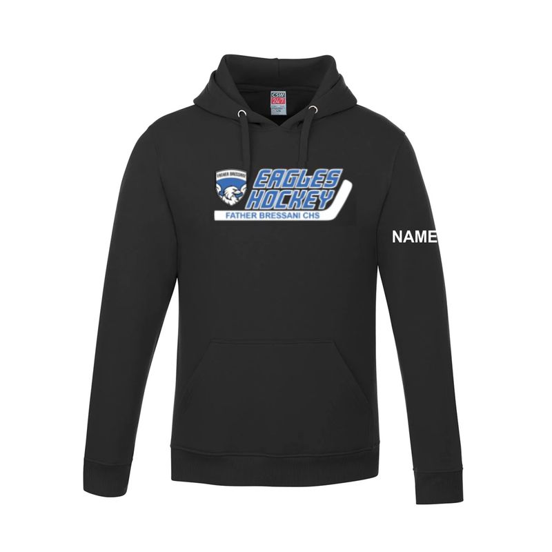 Black Hockey Pullover Hoody