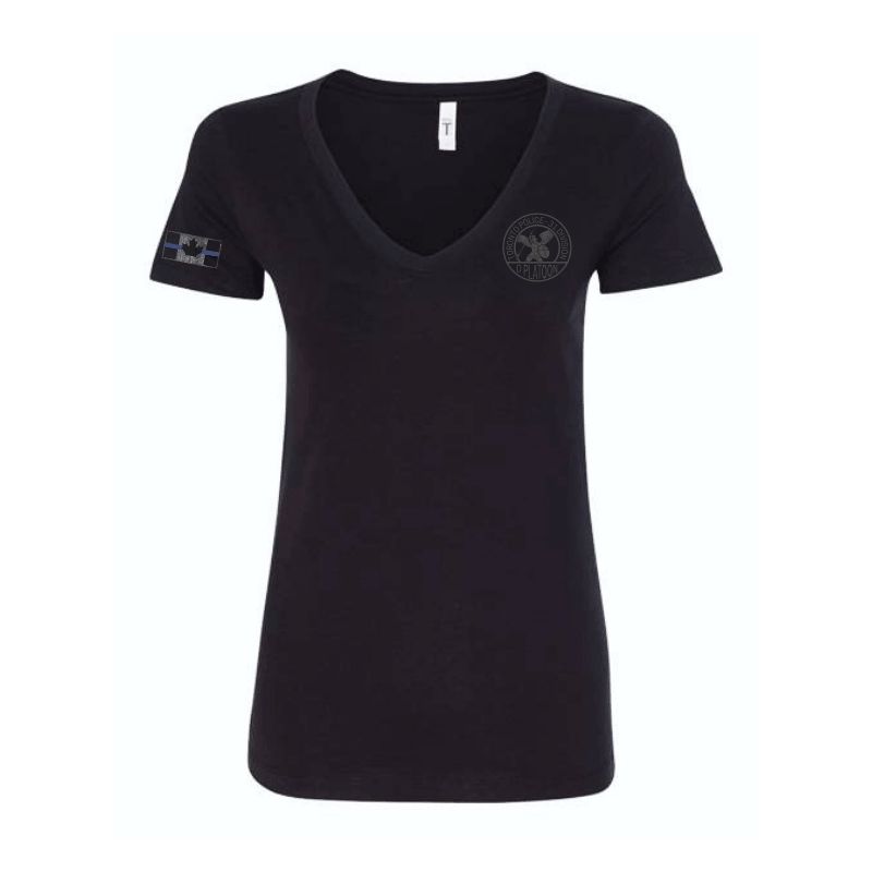 D Platoon Ladies V Neck T Shirt