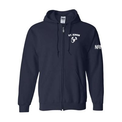 Leadership Navy Zip Up Hoody
