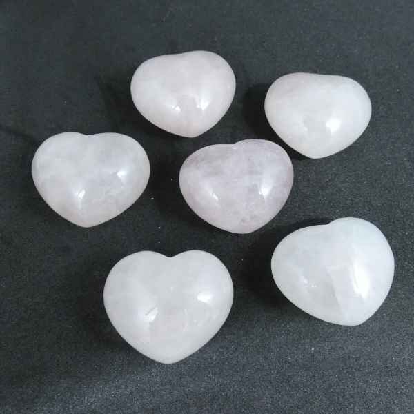 Rose Quartz Mini Puff Heart