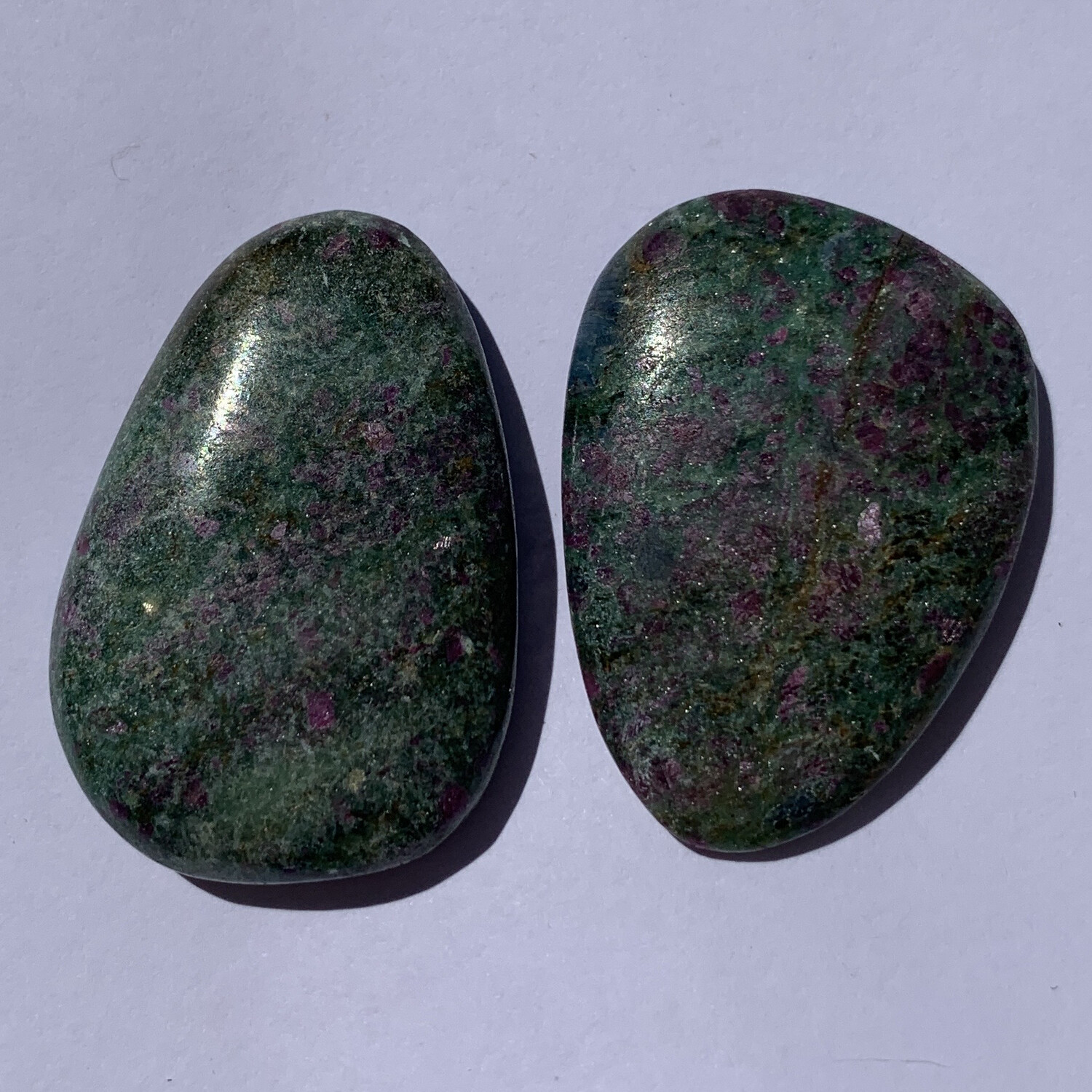 Ruby in Zoisite smooth stone