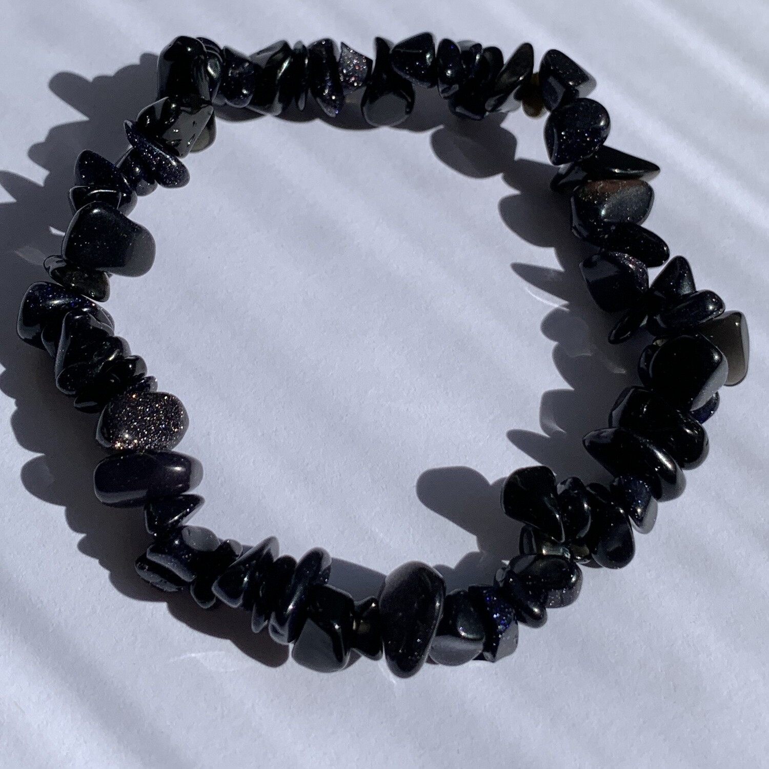 Chip Bracelet - Blue Goldstone